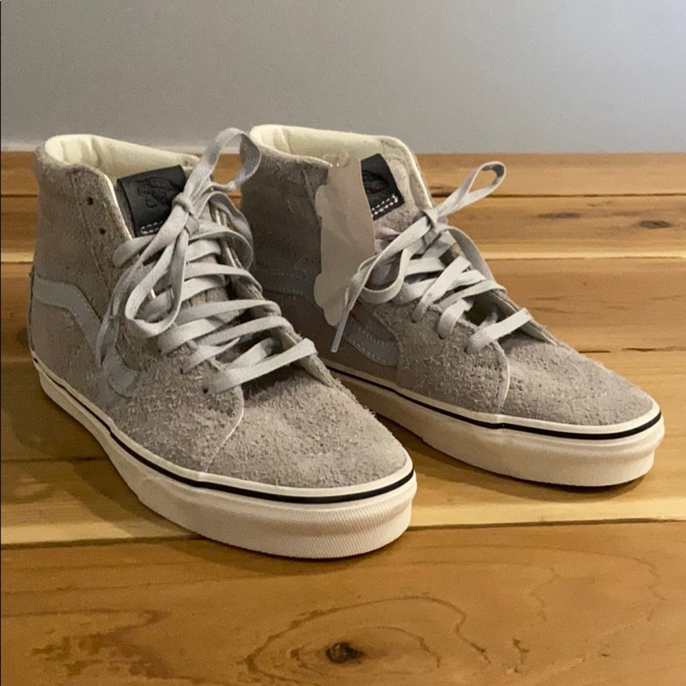Vans SK8 Hi Hairy Suede Gray Dawn